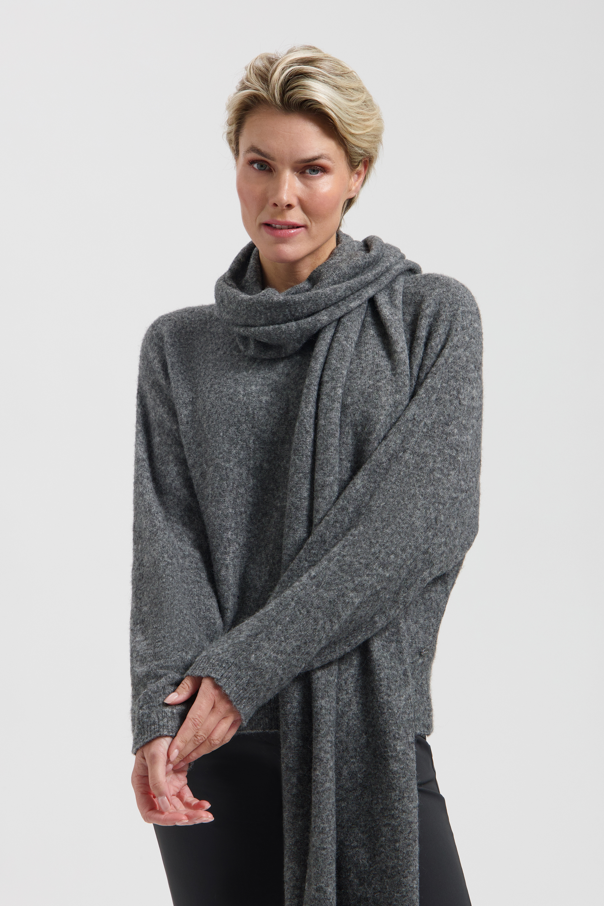 LADY DAY Trui  Arleen Grey Melange 