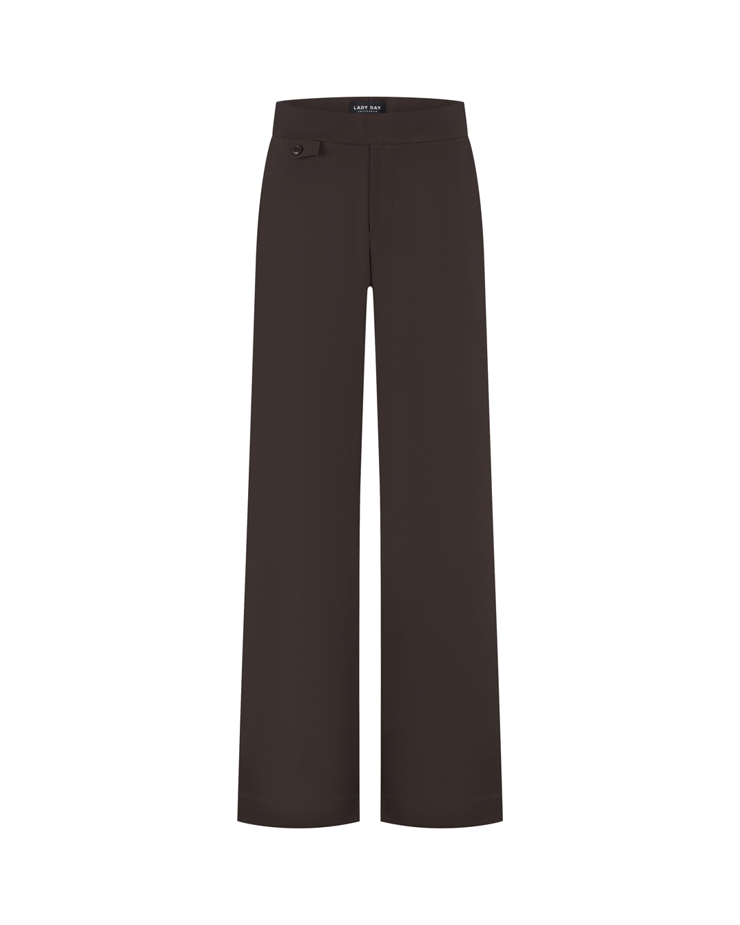 LADY DAY Broek Milana Bonded Dark Brown