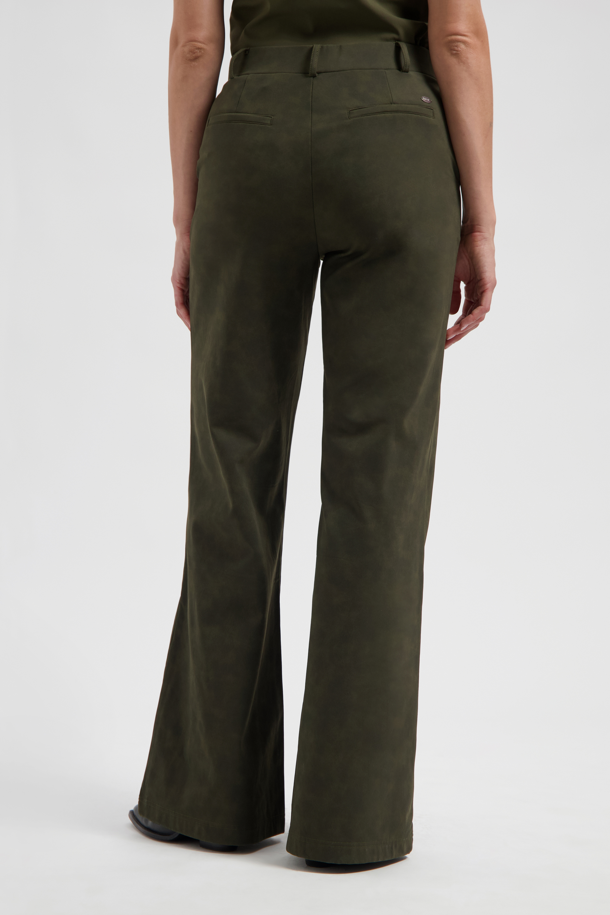 LADY DAY Dames Broek Phoenix Brushed Dark Olive  - Afbeelding 2
