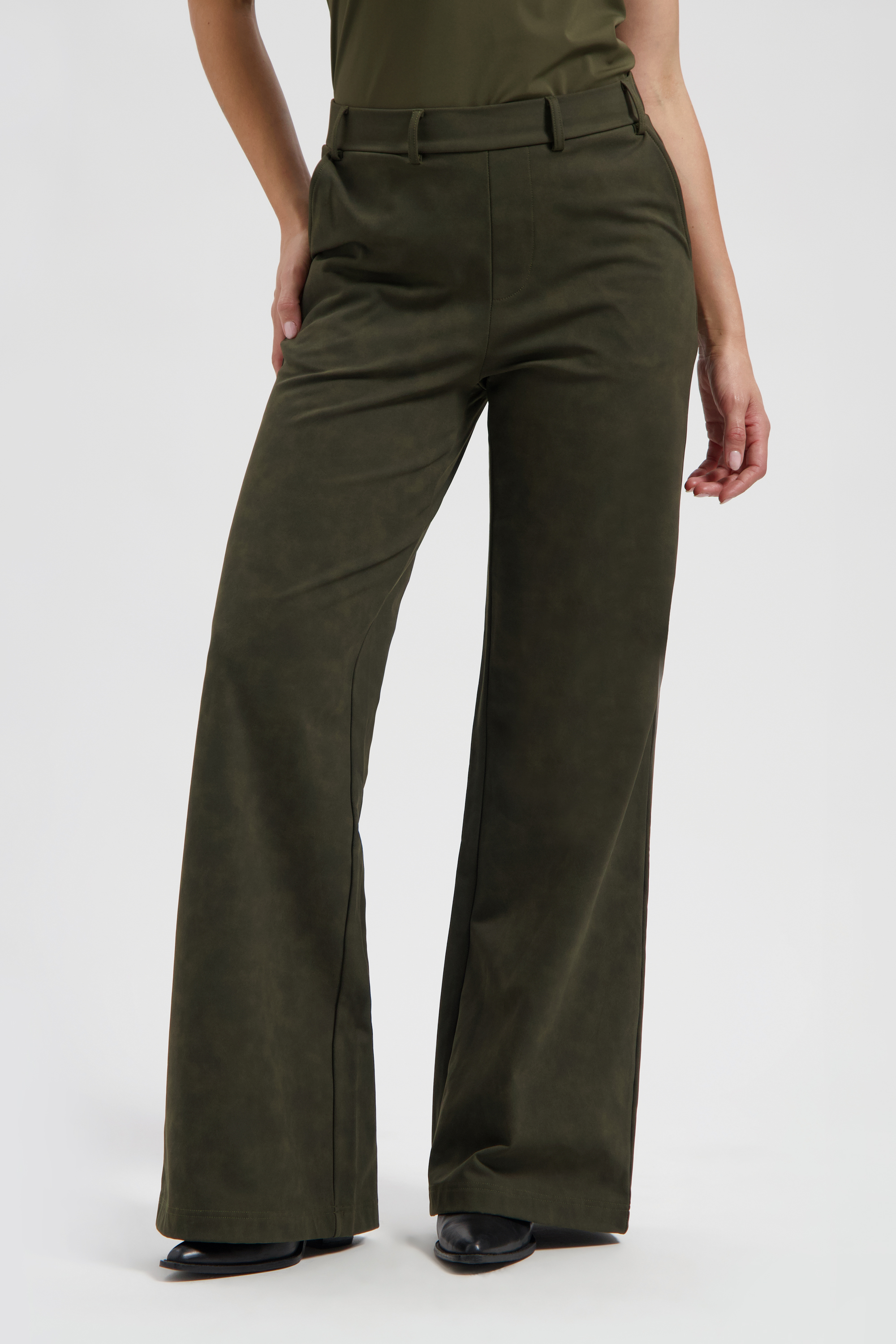 LADY DAY Dames Broek Phoenix Brushed Dark Olive 