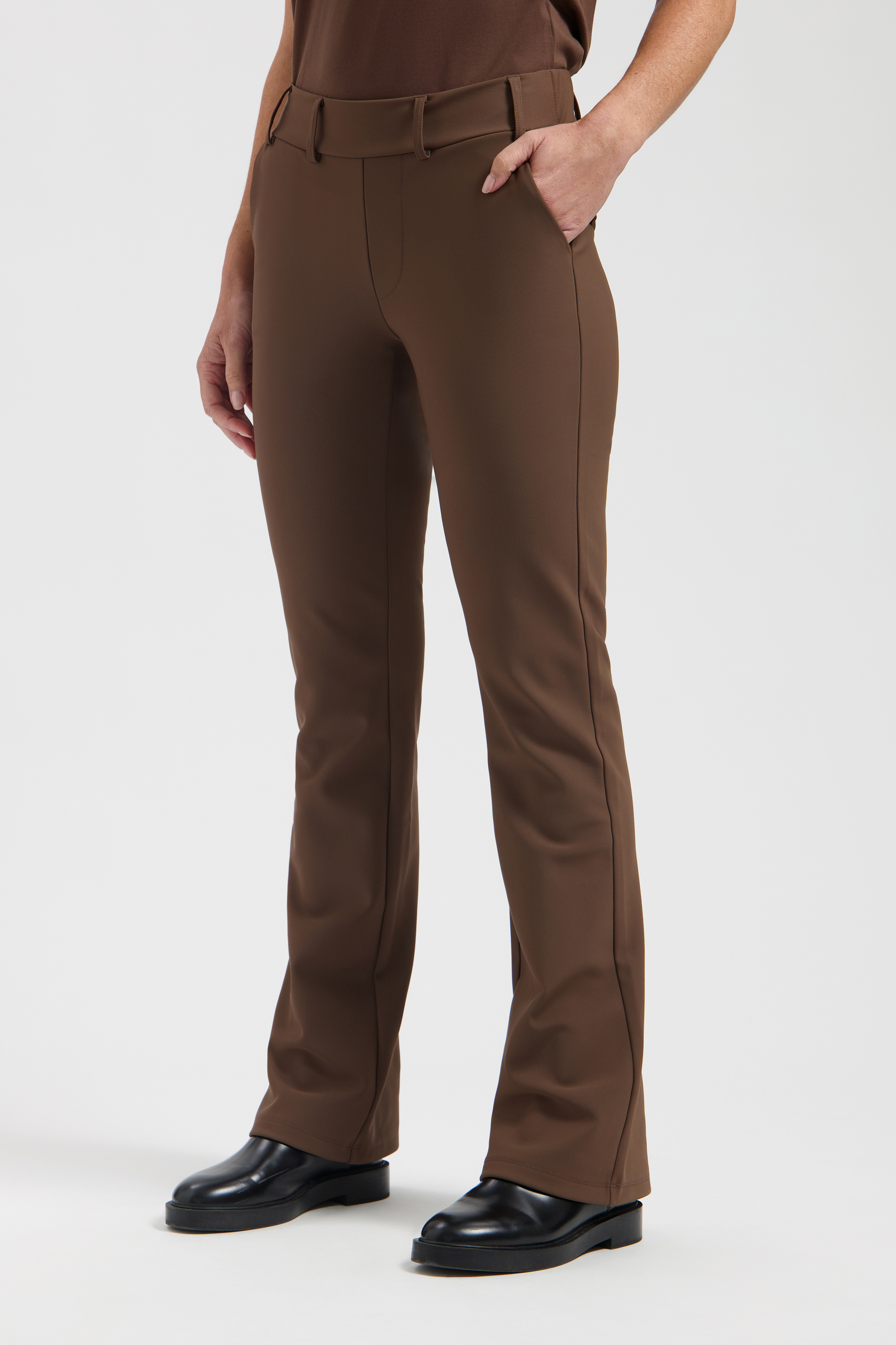 LADY DAY Broek Poppy Soft Touch Truffle  - Afbeelding 3