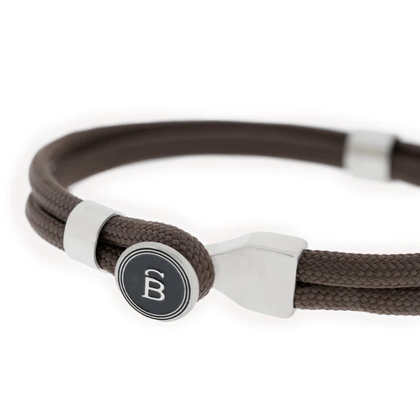 STEEL & BARNETT Herenarmband Riptide Touw Armband Brown  - Afbeelding 2