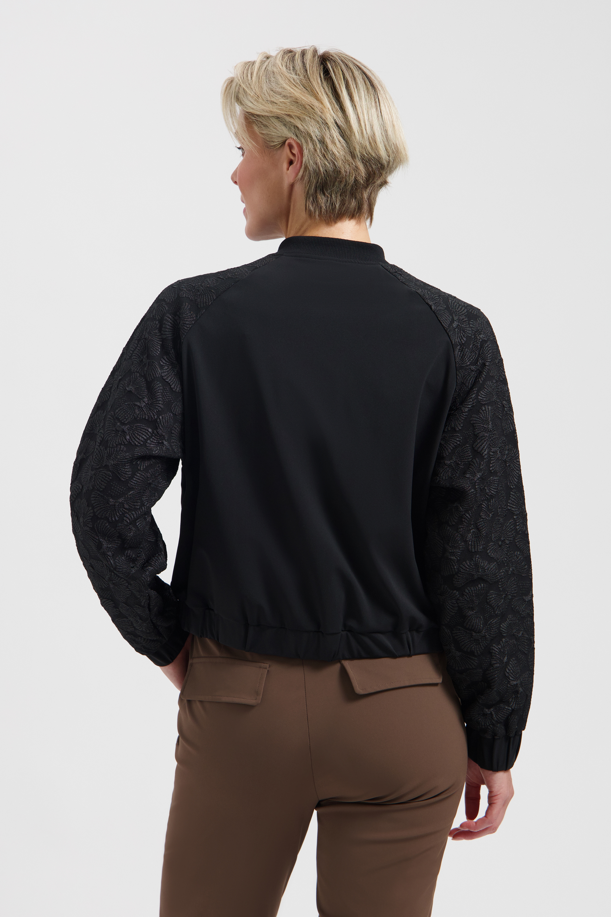 LADY DAY Bomber Jasje Jaymi Black - Afbeelding 3