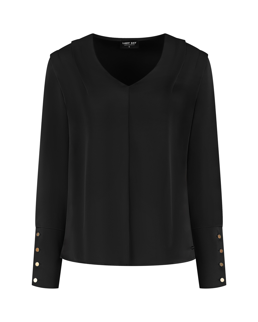 LADY DAY Dames Blouse Sheri Zwart 