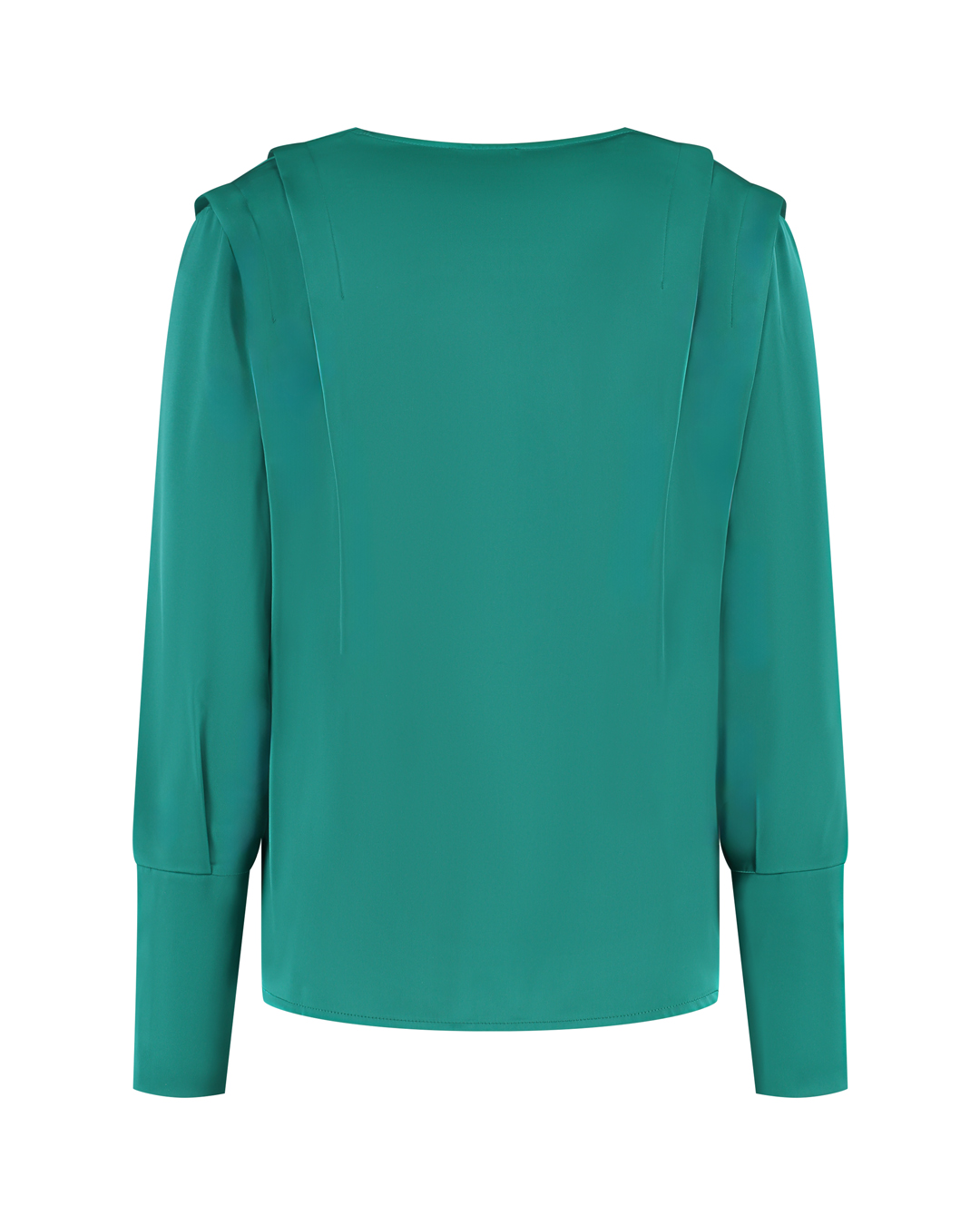 LADY DAY Dames Blouse Sheri Dark Emerald Groen  - Afbeelding 2