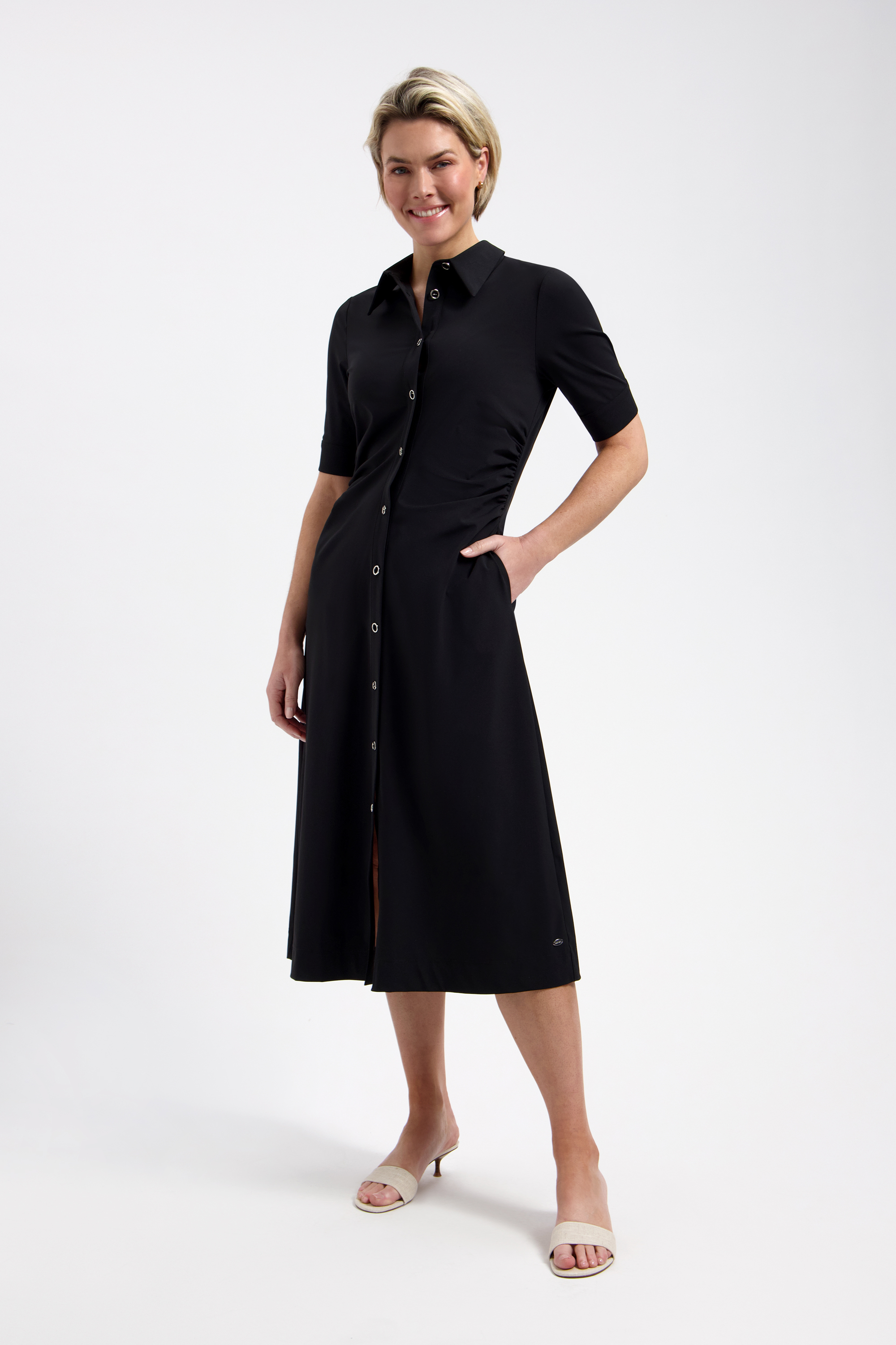 LADY DAY Travelstof Jurk Ursulla Zwart