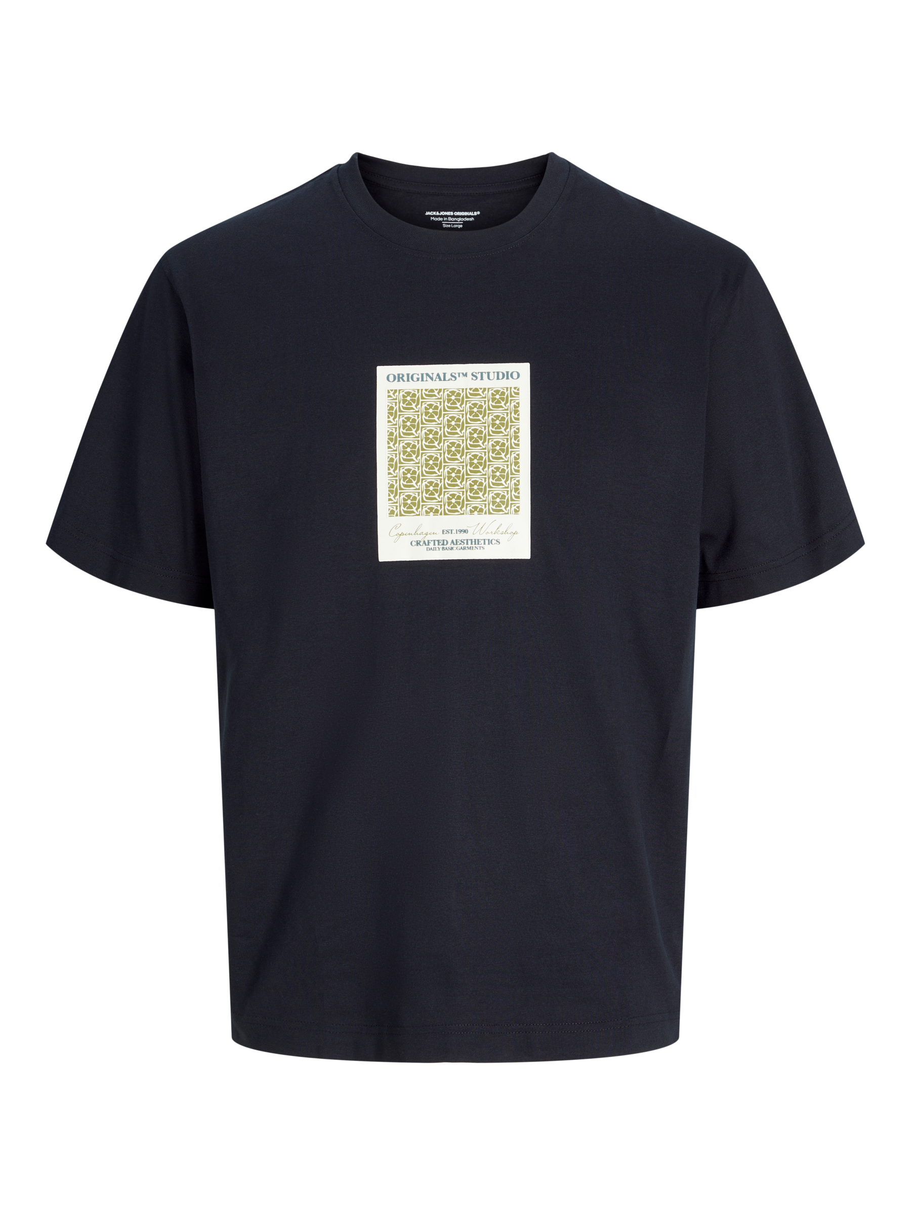JACK & JONES T-Shirt Met Opdruk Black 