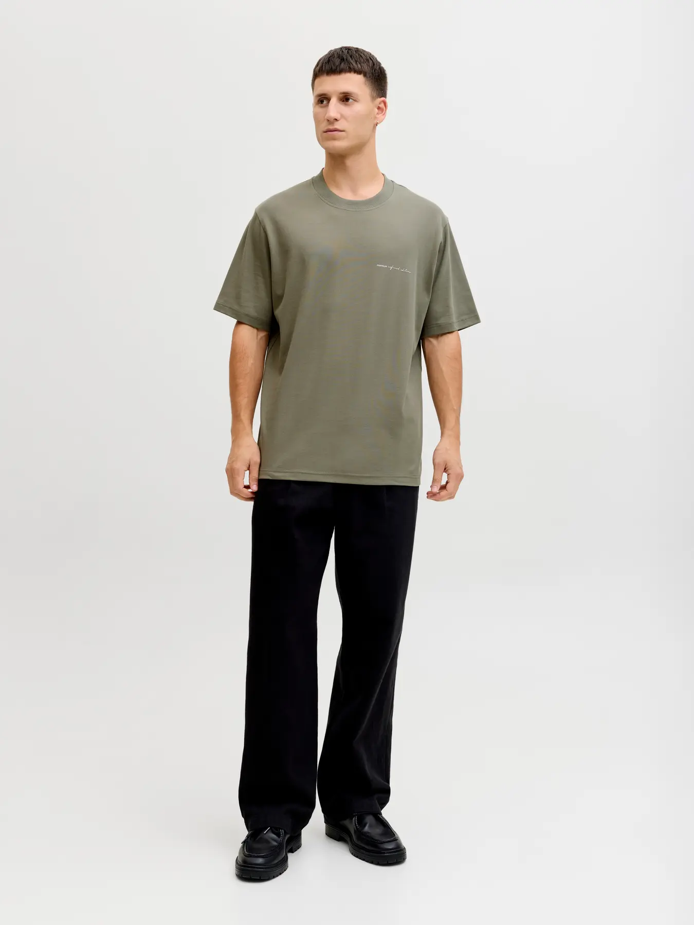 JACK & JONES Premium Heren T-Shirt Met Logo Groen  - Afbeelding 2