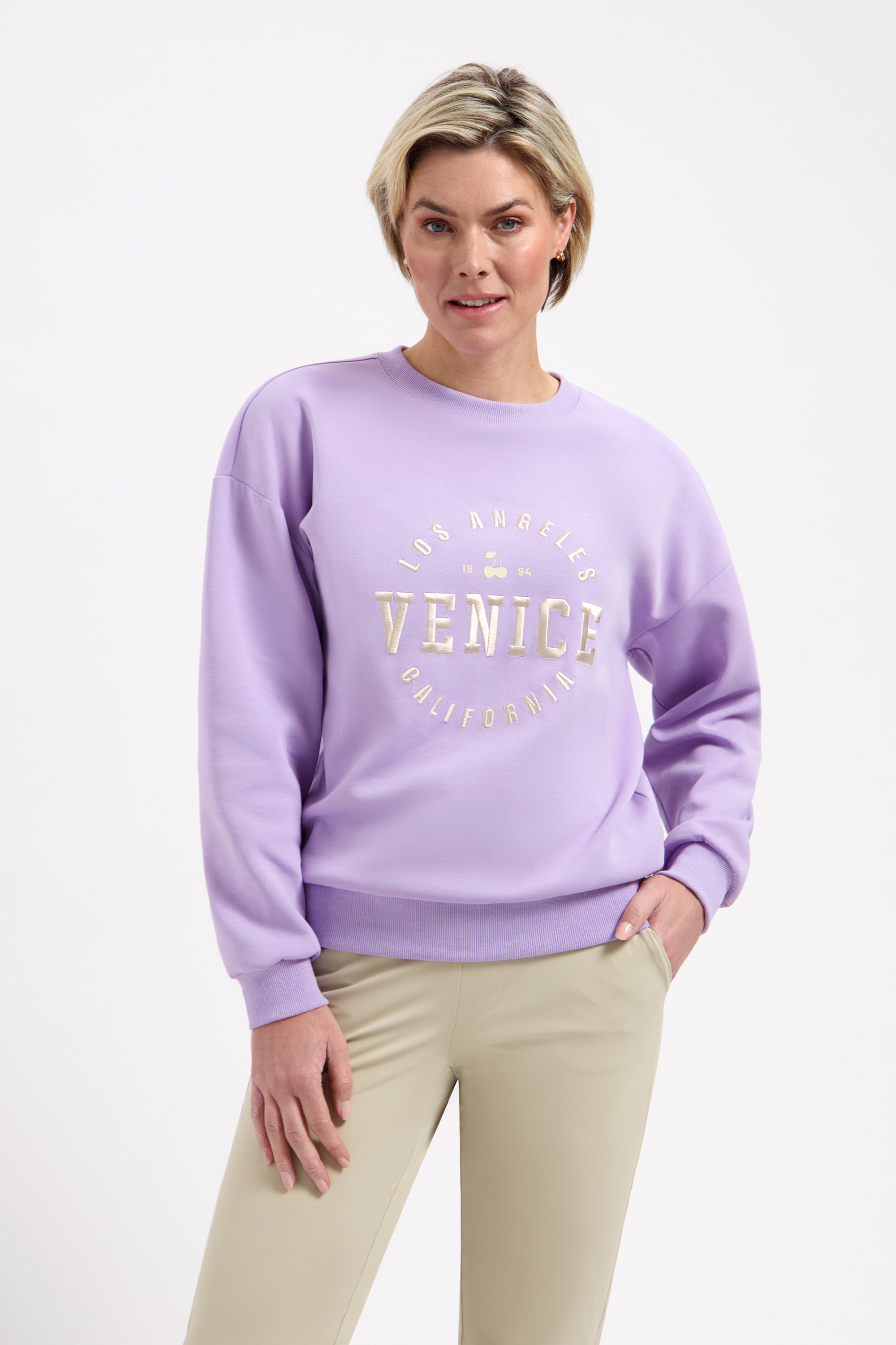 LADY DAY Dames Sweater Venice Soft Violet