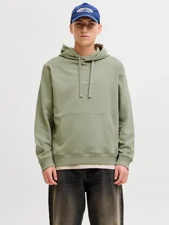 JACK & JONES Heren Hoodie Sweater Rebro Groen