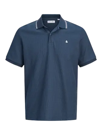 JACK & JONES Heren Poloshirt Logo Sky Captain Play - Afbeelding 2