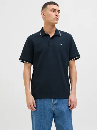 JACK & JONES Heren Poloshirt Logo Sky Captain Play
