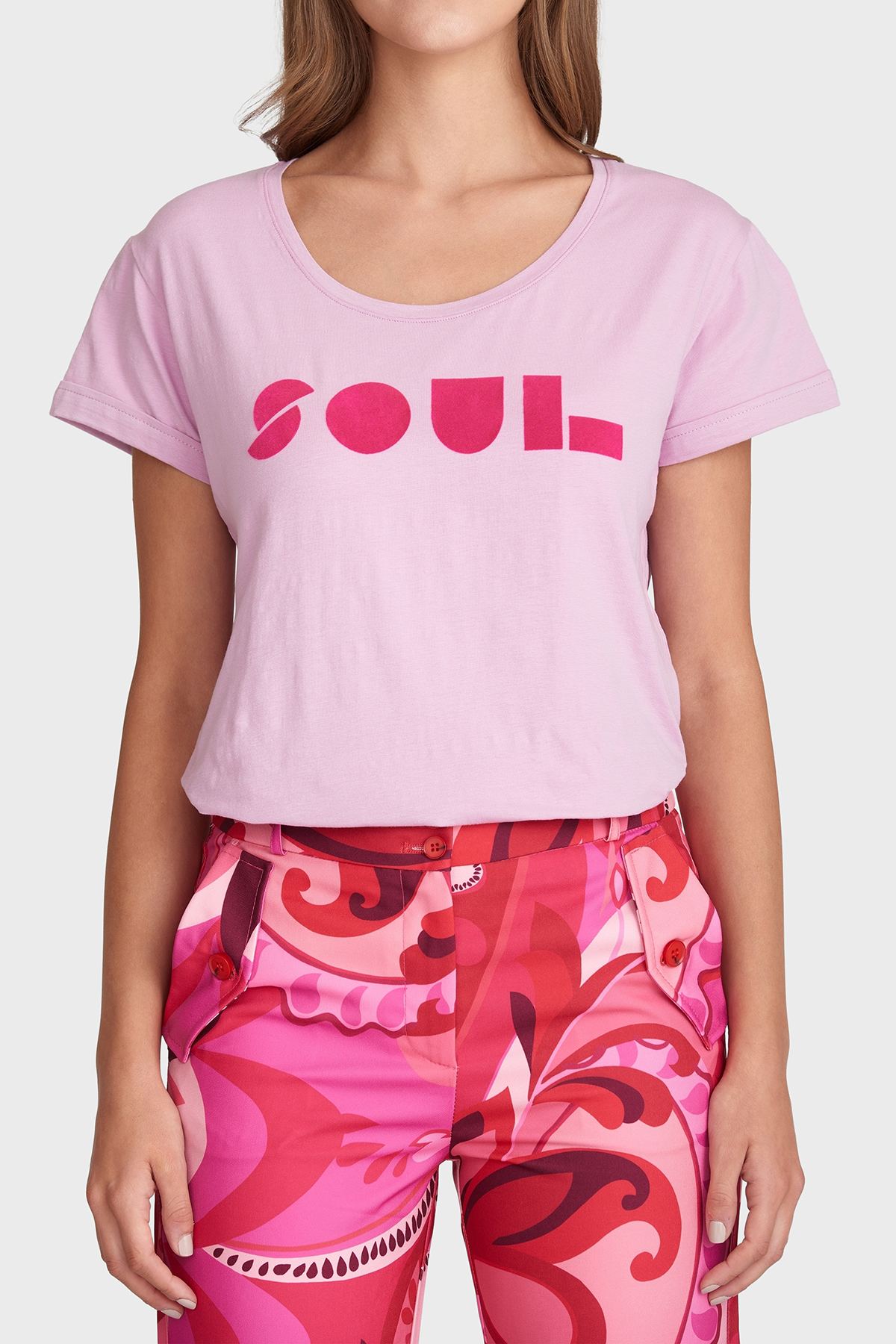 MAICAZZ T-Shirt Yssa Mauve Roze  - Afbeelding 2