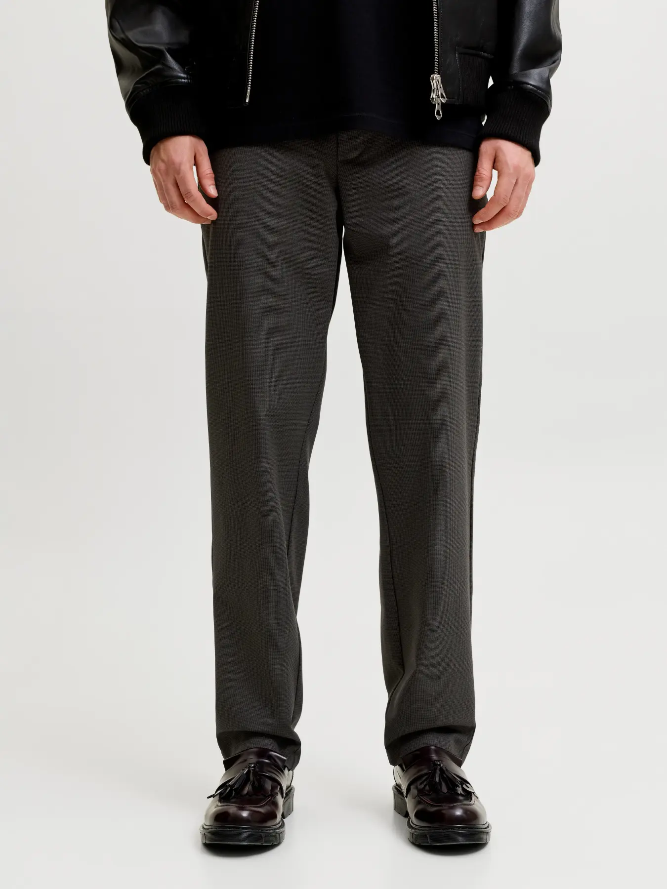 JACK & JONES Chino Connor Dark Earth Houndstooth - Afbeelding 3