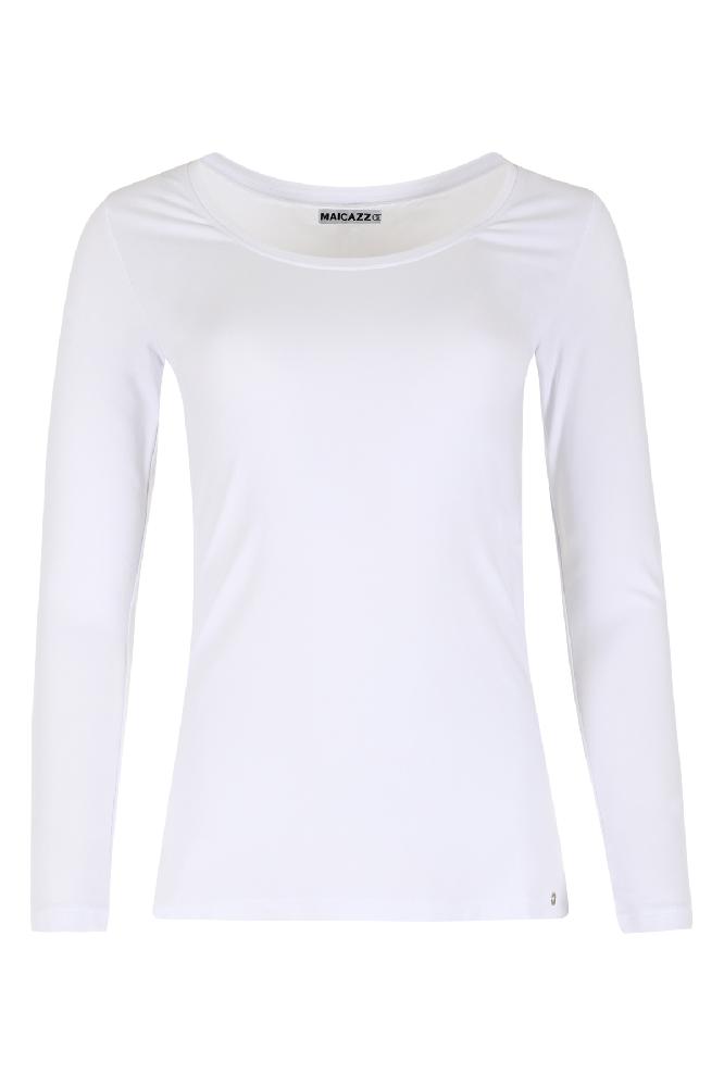 MAICAZZ Basishirt Toscane Lange Mouwen Wit 