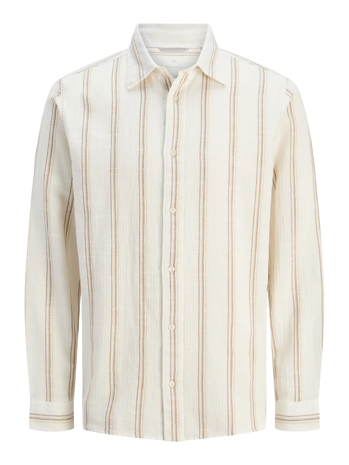 JACK & JONES Heren Overhemd Comfort Fit Greige 