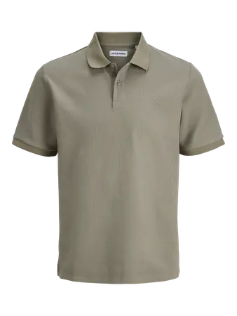 JACK & JONES Logo Polo Shirt Vetiver