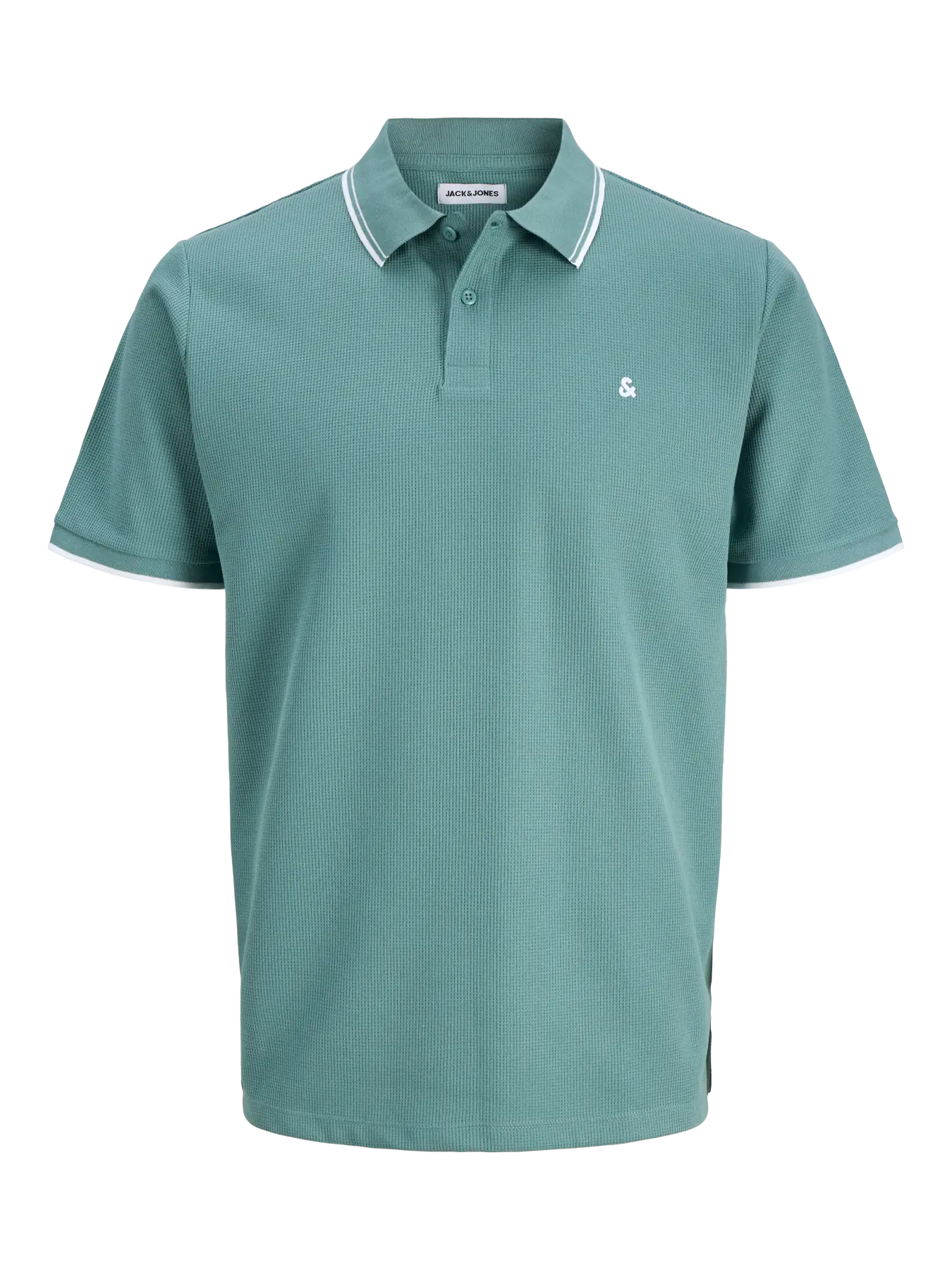 JACK & JONES Heren Poloshirt Logo Shirt Mineral Blue - Afbeelding 2