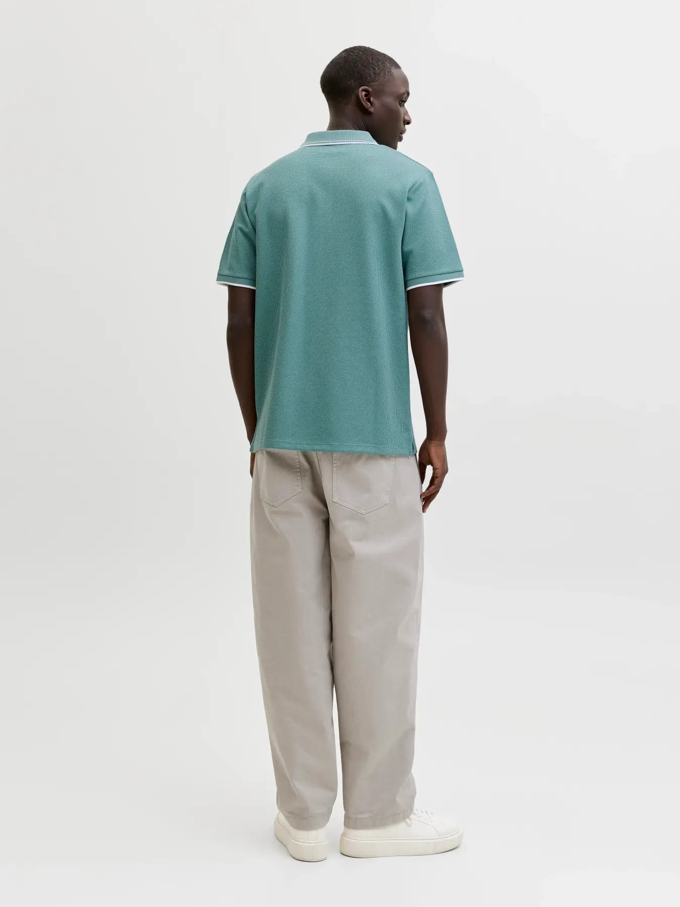 JACK & JONES Heren Poloshirt Logo Shirt Mineral Blue - Afbeelding 3