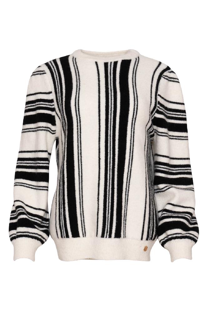 MAICAZZ Trui Zoe Offwhite Stripe 