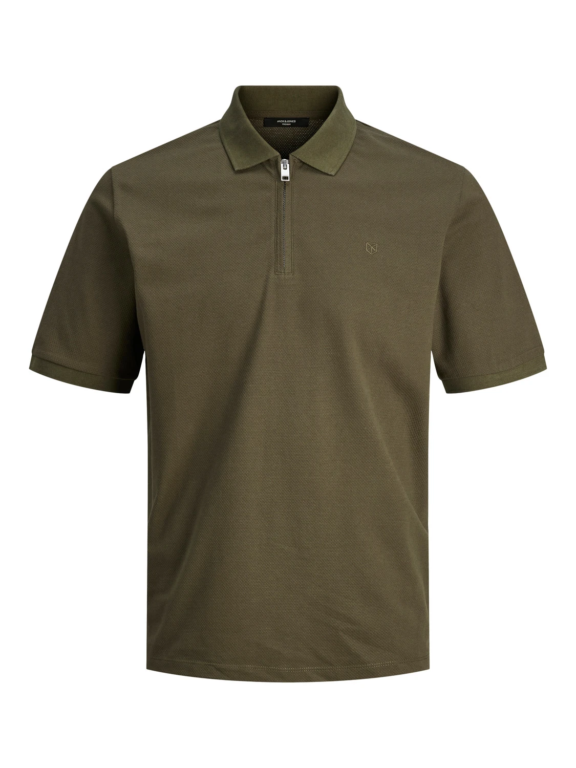JACK&JONES Poloshirt Met Rits Grape Leaf
