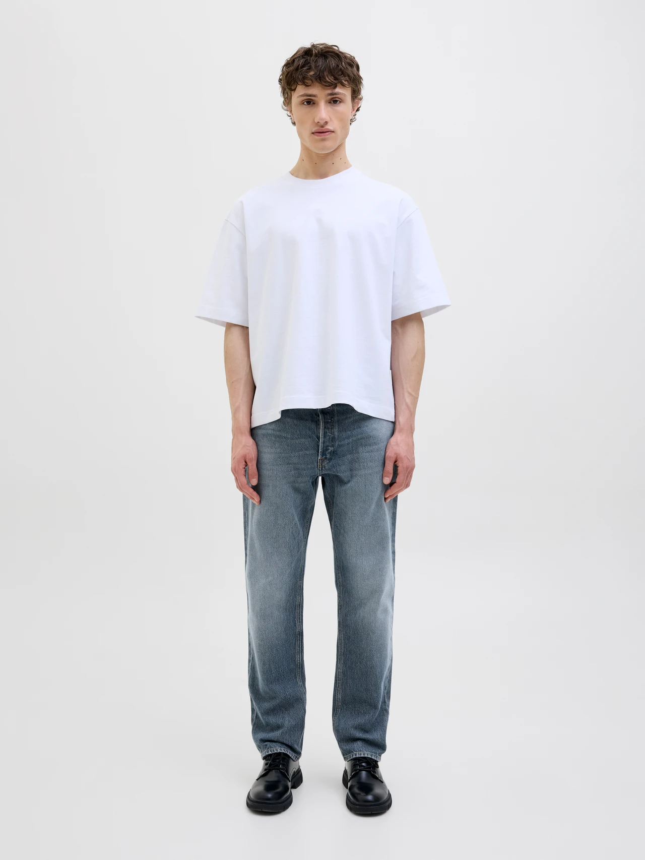 JACK & JONES Broek Relaxed Chris Fit Blue Denim Dark