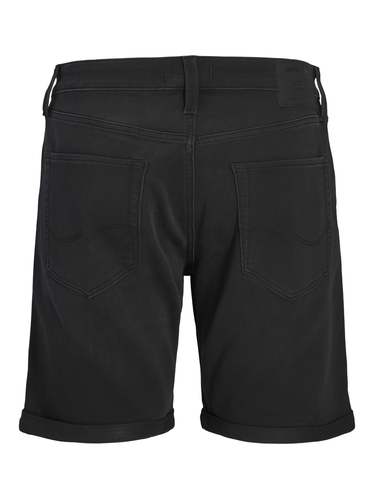 JACK & JONES Heren Spijker Korte Broek Black Denim - Afbeelding 2