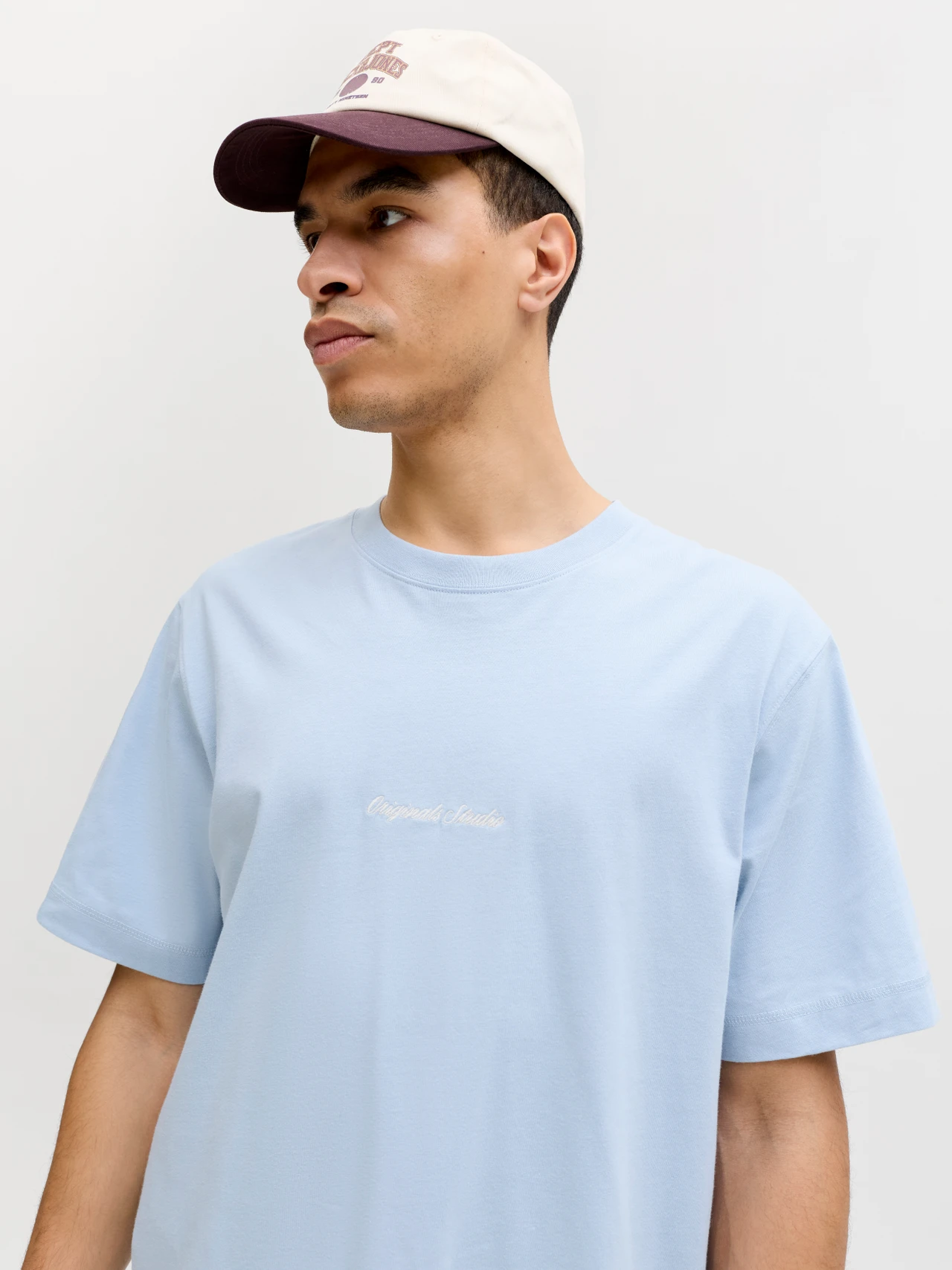 JACK & JONES Heren T-Shirt Originals Studio Cashmere Blue  - Afbeelding 3