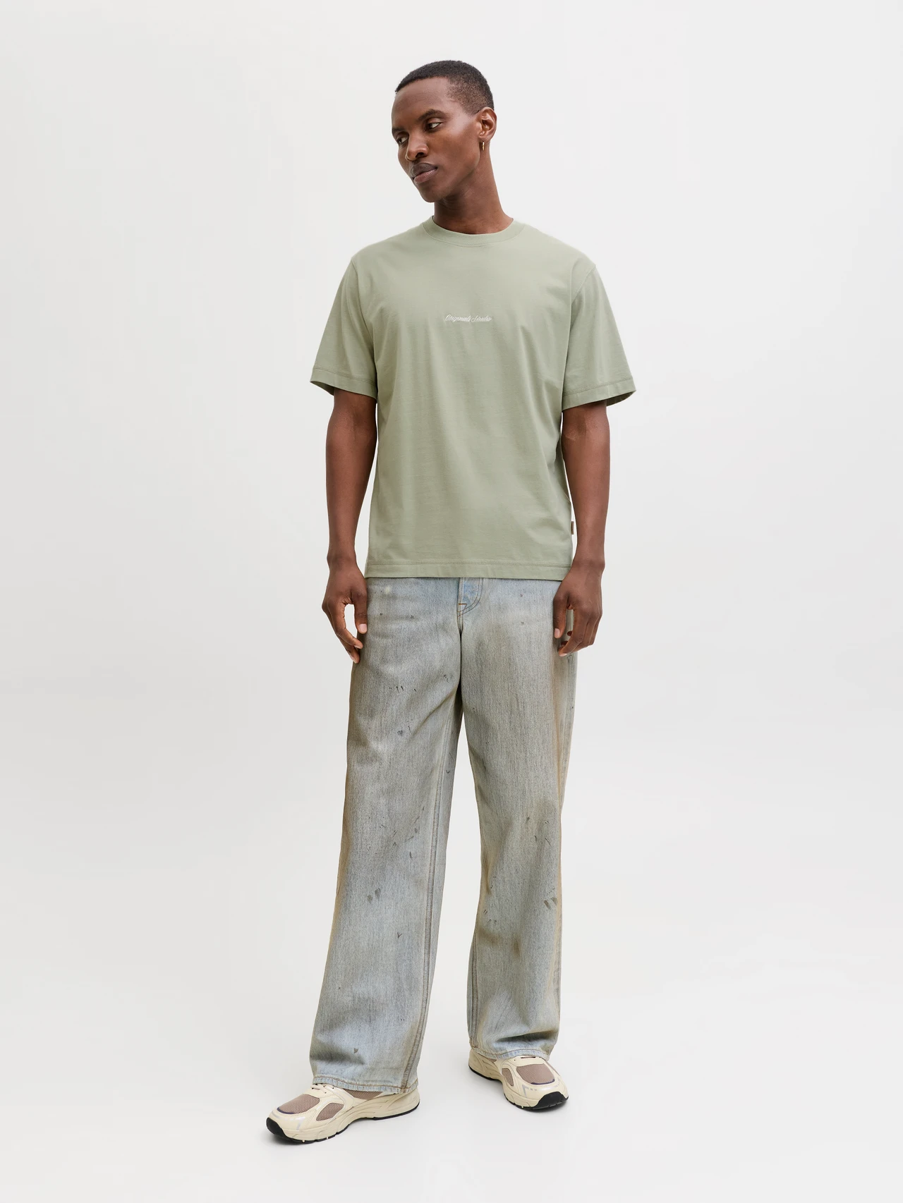 JACK & JONES Heren T-shirt Originals Studio Groen - Afbeelding 2