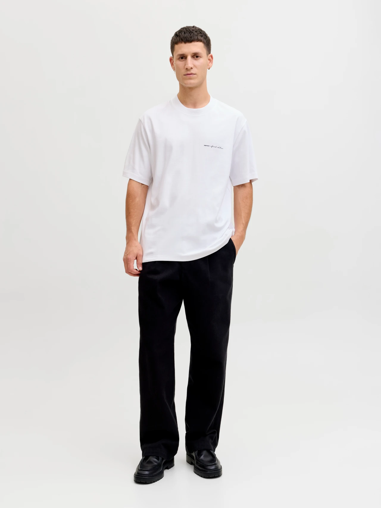 JACK & JONES Premium Heren T-Shirt Met Logo White 