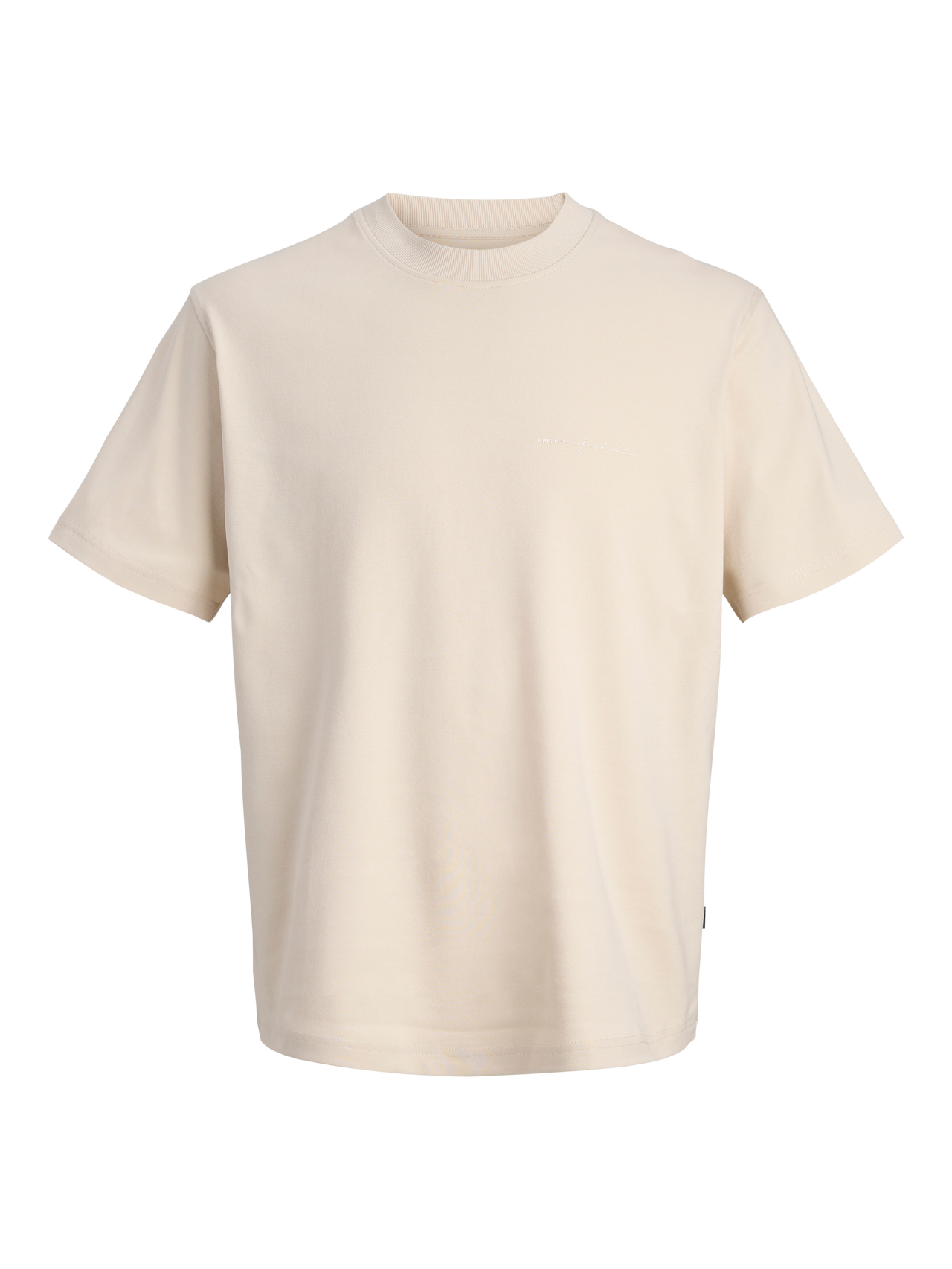 JACK & JONES Premium Heren T-Shirt Met Logo Beige  - Afbeelding 3