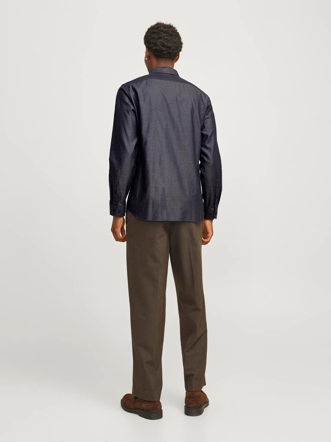 JACK&JONES Heren Overhemd Parker Beige-Blauw - Afbeelding 3