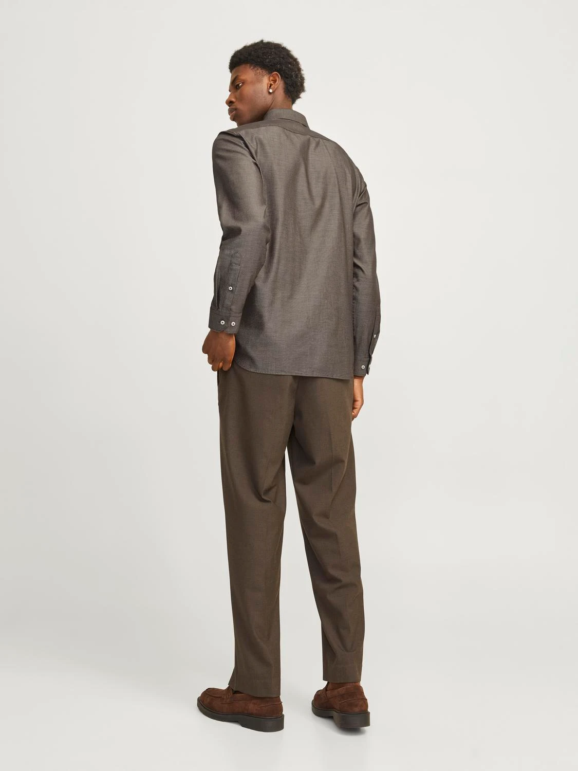 JACK&JONES Heren Overhemd Parker Chocolate Bruin  - Afbeelding 3