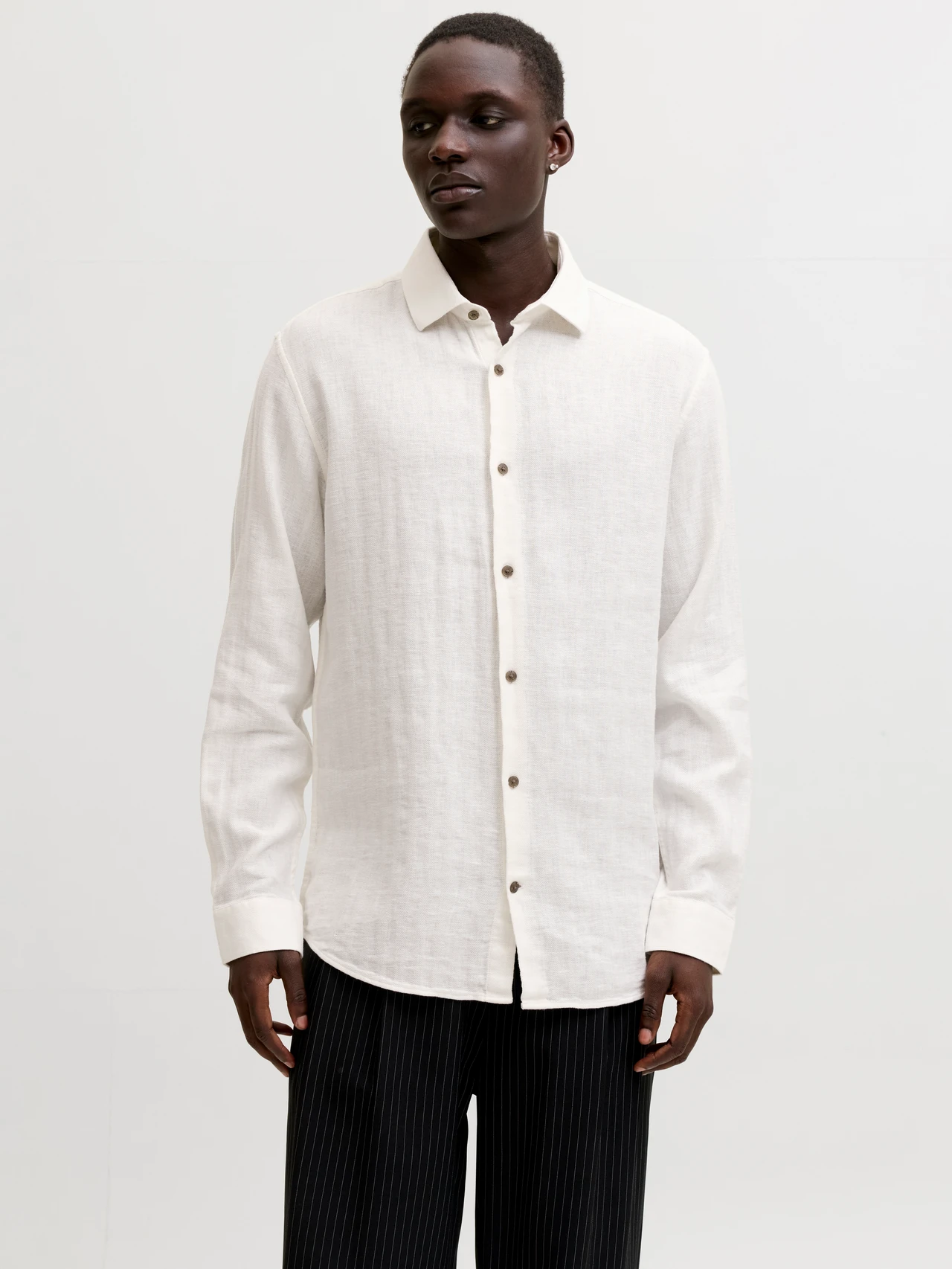 JACK & JONES Regular Fit Overhemd Cloud Dancer