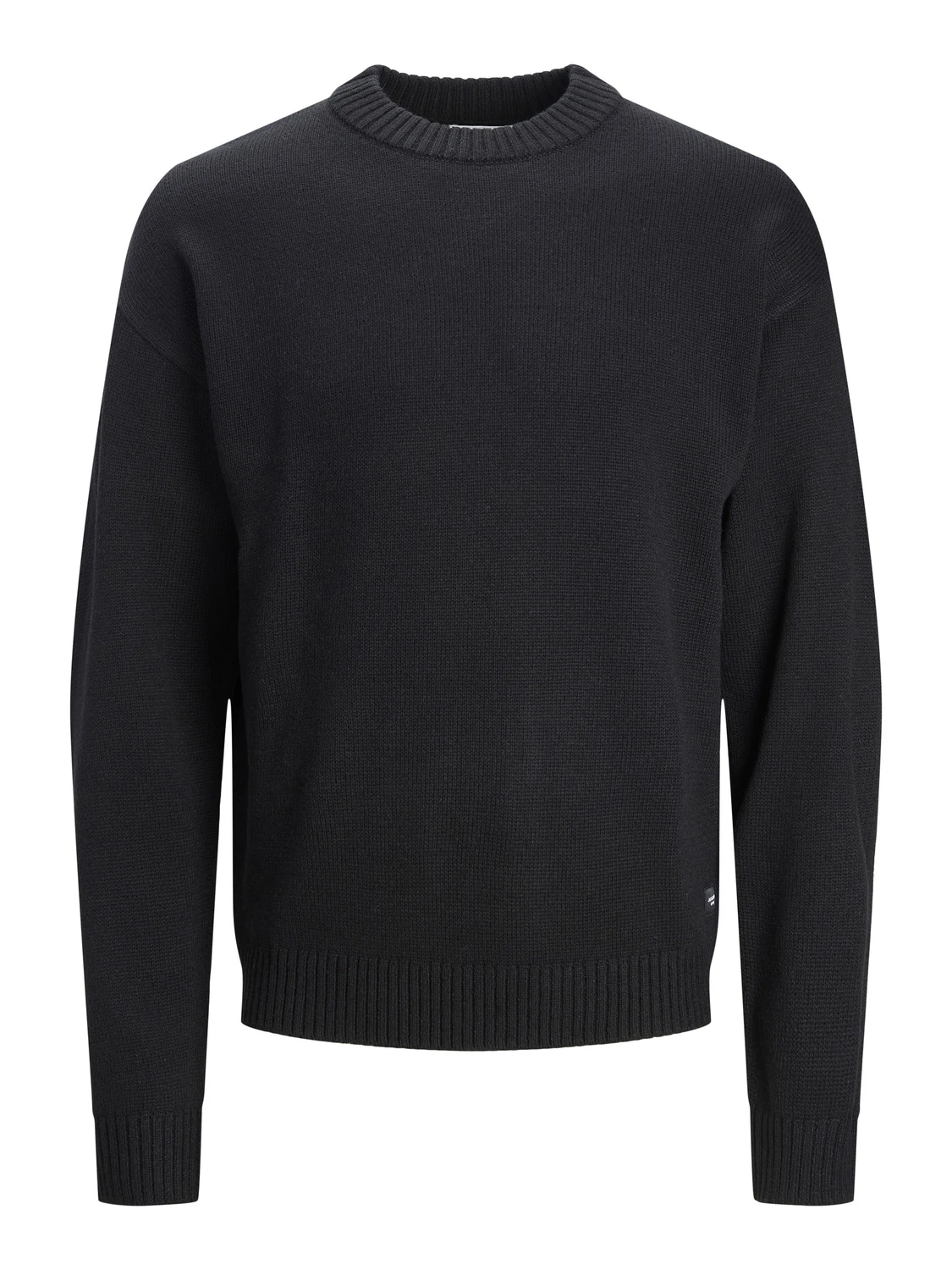 JACK&JONES Gebreide Trui Met Ronde Hals Zwart 