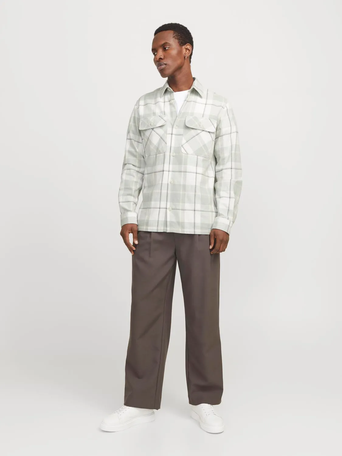 JACK & JONES Heren Overshirt Grijs Groen  - Afbeelding 3