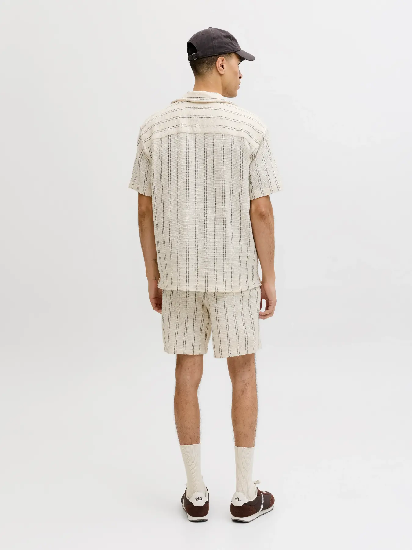JACK & JONES Relaxed Fit Overhemd Antique White Stripes  - Afbeelding 3