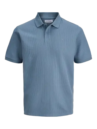 JACK & JONES Logo Polo Shirt Blue Mirage
