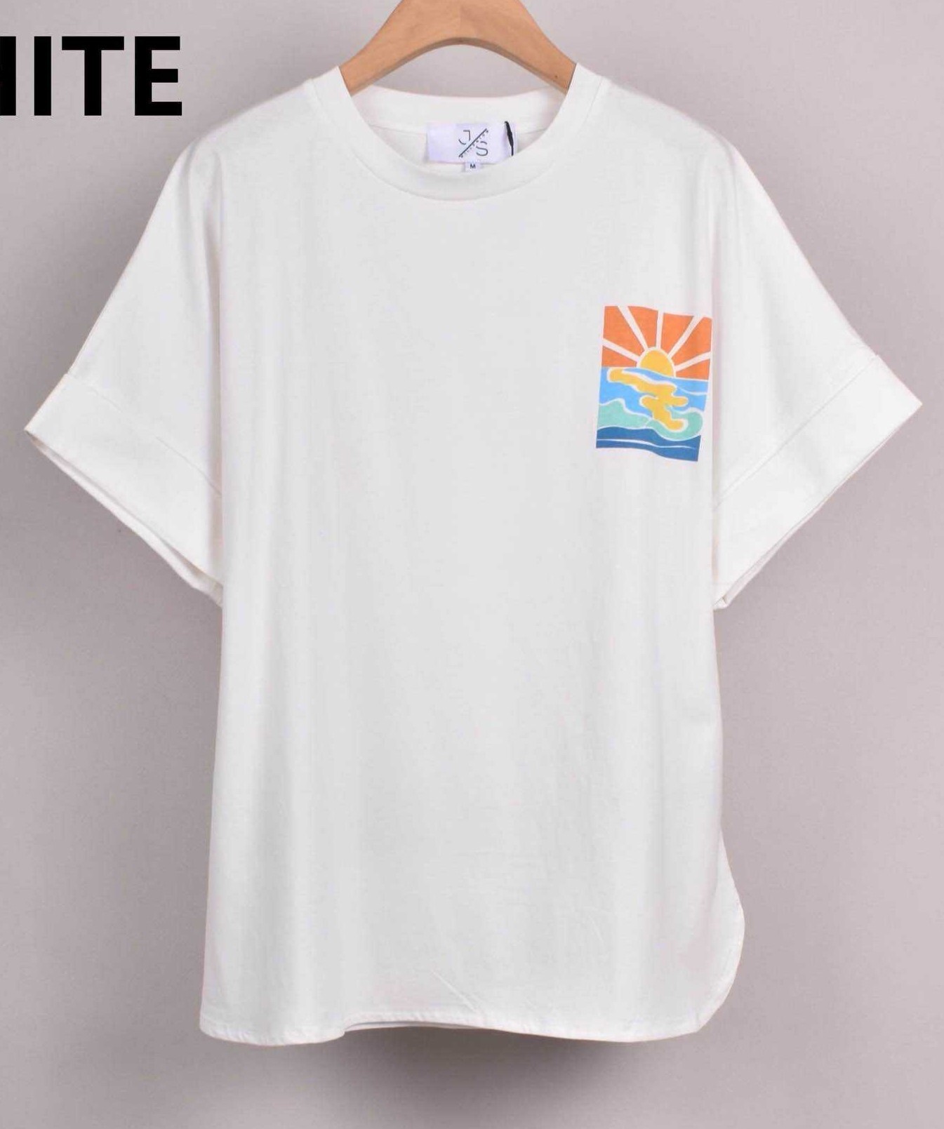 HOFTRENDS T-Shirt Backprint Good Vibes Wit