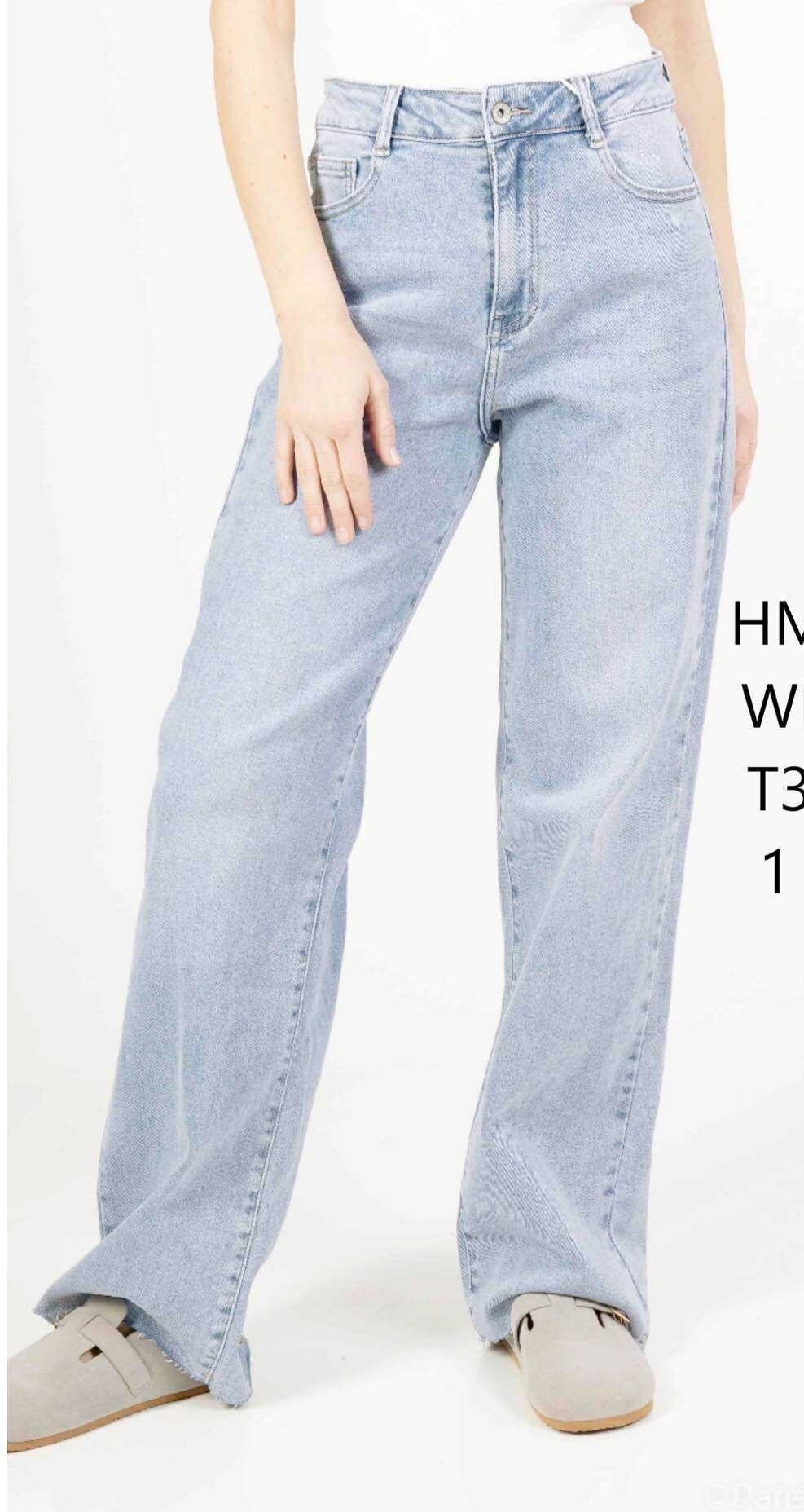HELLO MISS Wide Leg Jeans Lichtblauw