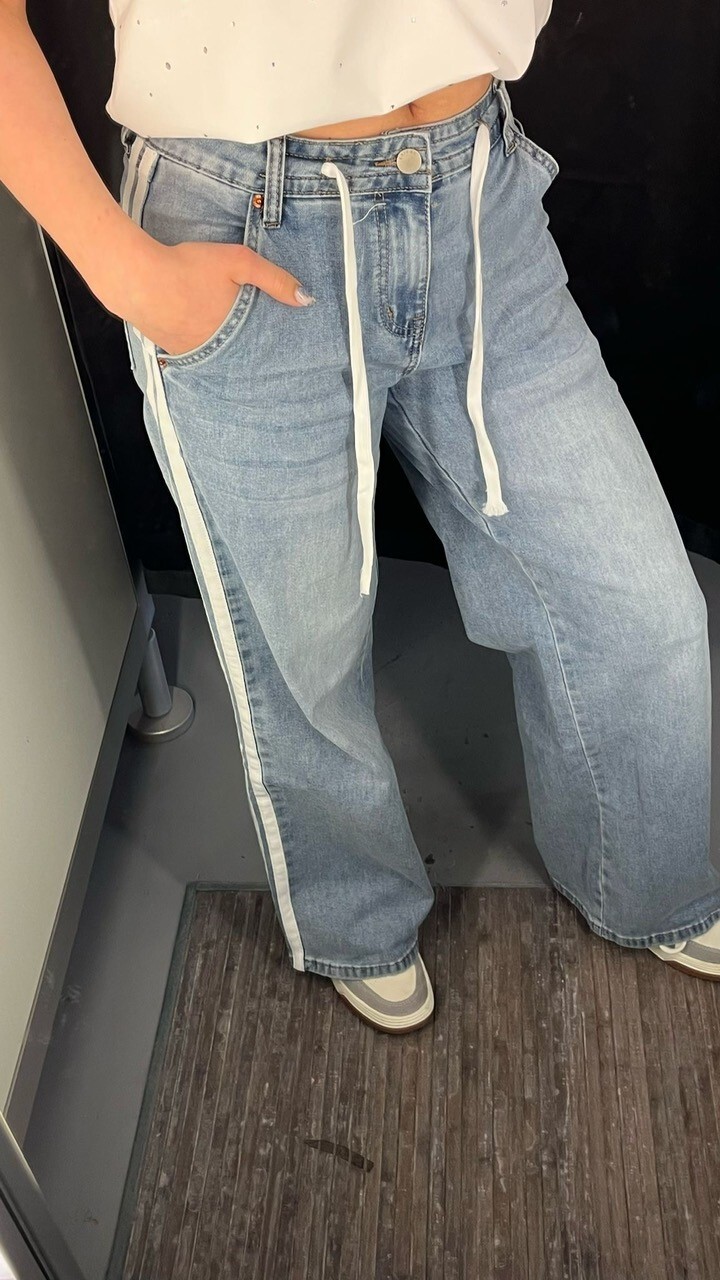 TOXIK Wide Leg Jeans Witte Bies