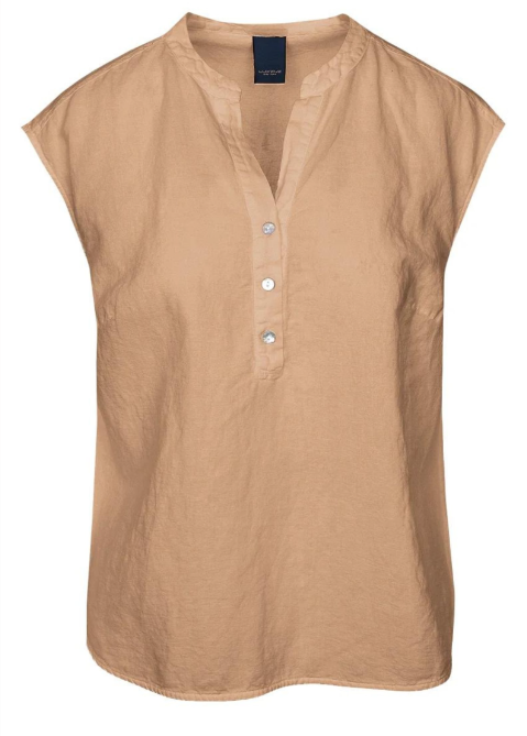 ONE TWO LUXZUZ Linnen Top Kikantia Irish Cream