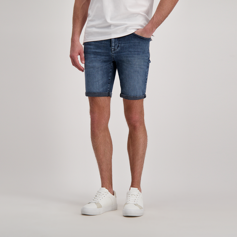CARS Heren Spijker Korte Broek Falcon Stonewash