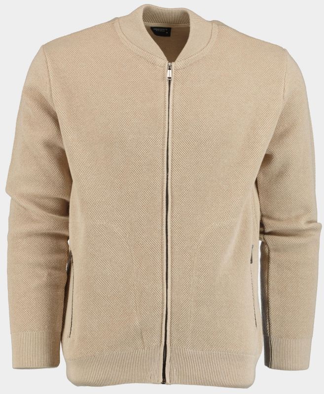 INNOCENTE Heren Vest Met Rits Beige