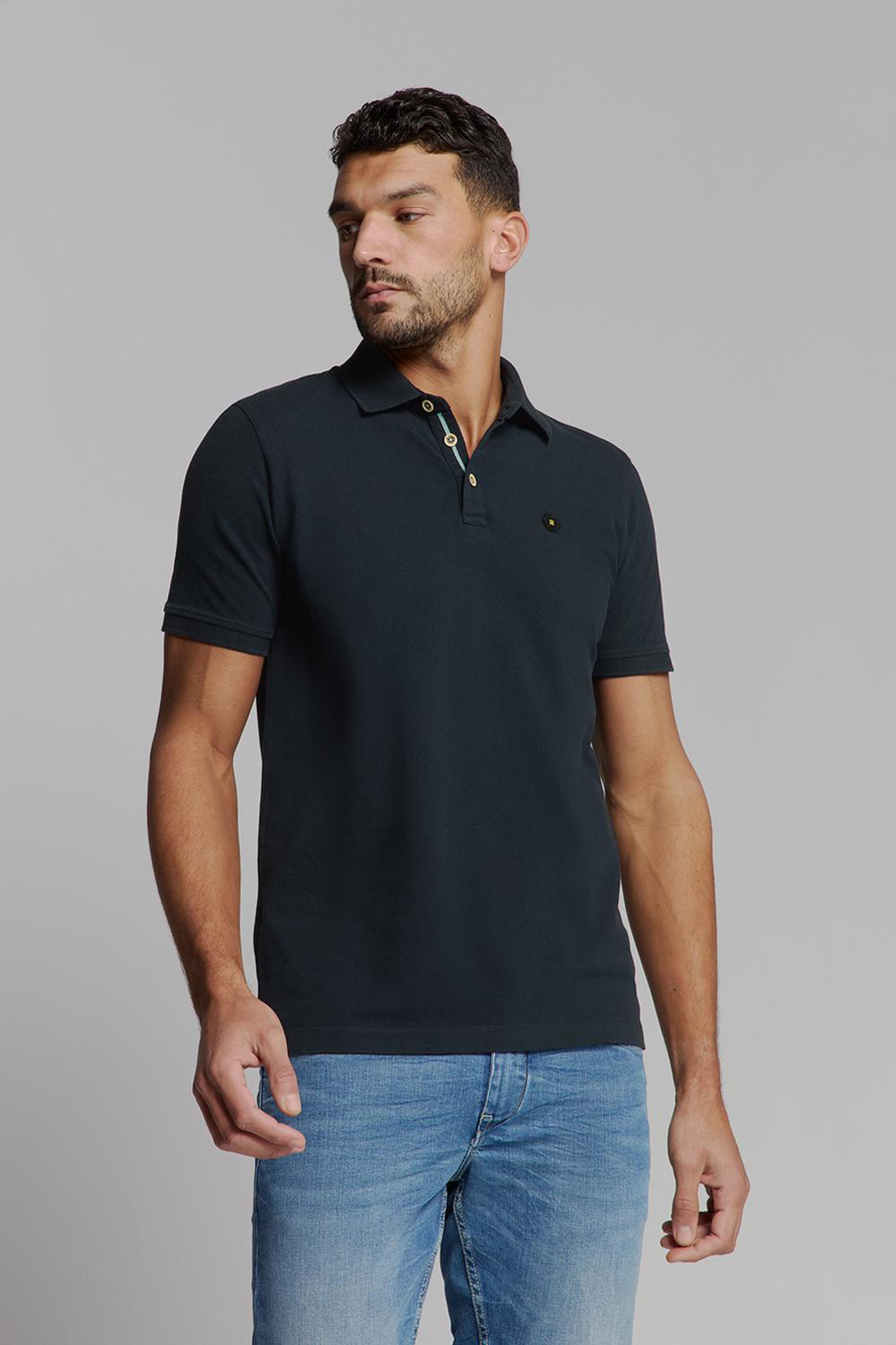 NO EXCESS Poloshirt Night Blue