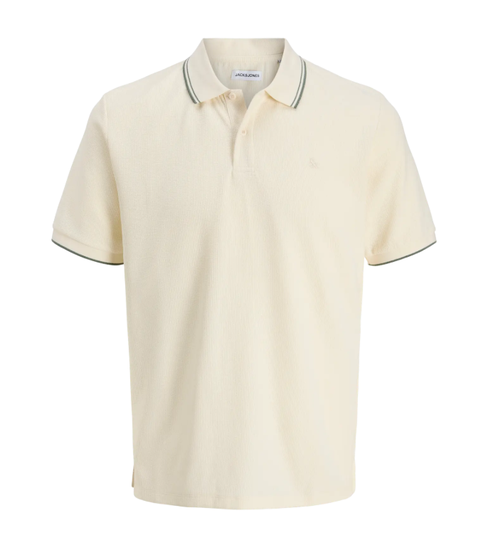 JACK&JONES Heren Poloshirt Austin Offwhite