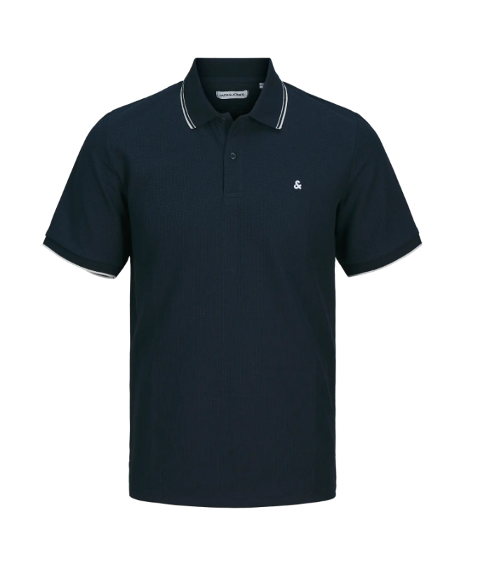JACK&JONES Heren Poloshirt Austin Donkerblauw