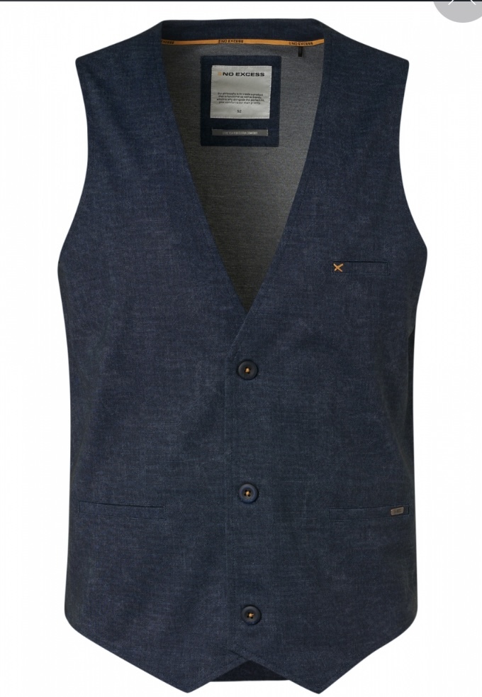 No Excess Gilet Jersey Donkerblauw