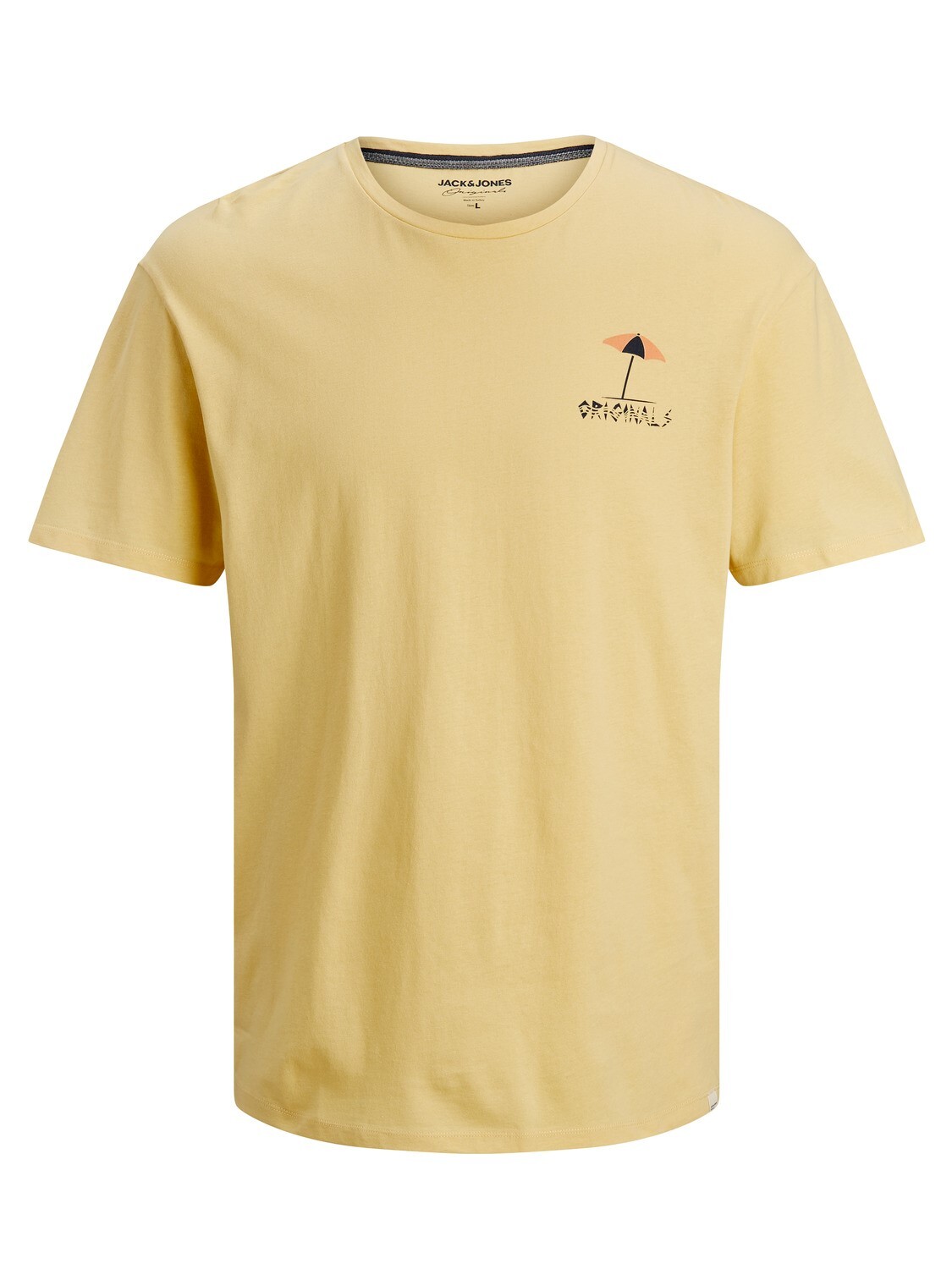 Jack&Jones T-Shirt Met Rugprint Geel