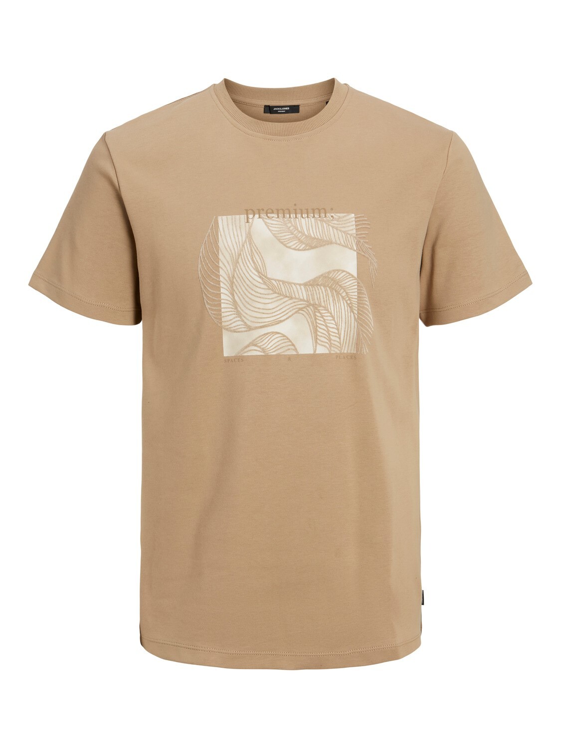 Jack&Jones T-Shirt Tom Graphic Print Petrified Oak Beige